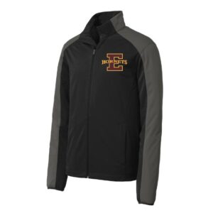 Enumclaw Hornets STAFF Active Colorblock Soft Shell Jacket Black Grey