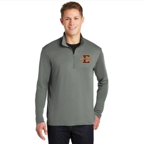 Enumclaw Hornets STAFF Sport-Tek PosiCharge Competitor Zip Pullover Concrete Grey